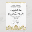 Search for gold lace wedding invitations Calligraphy