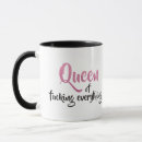 Search for queen of everything mugs Pink
