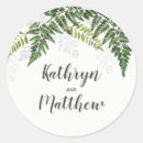 Search for fern wedding stickers Green