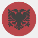 Search for albanian stickers Red