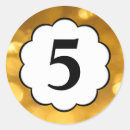 Search for number 5 stickers Fifth
