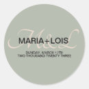 Search for script monogram wedding stickers Sage green