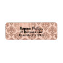 Search for damask wedding return address labels Vintage