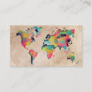 Search for world map business cards Atlas