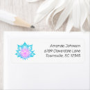 Search for lotus flower return address labels Floral