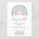 Search for rainbow gender reveal invitations Baby shower
