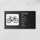 Search for bikes business cards Black and white