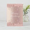 Search for rose gold birthday cards Glitter
