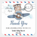Search for plane baby shower stickers The adventure begins