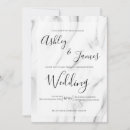 Search for marble wedding invitations Black and white