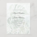 Search for painted watercolor leaves wedding invitations White