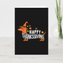 Search for dachshund thanksgiving cards Pumpkin