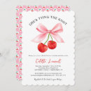 Search for cherry bridal shower invitations Simple