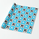 Search for jet plane wrapping paper Blue
