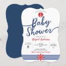 Search for sailor baby boy shower invitations Red