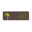 Search for palm fronds return address labels Green