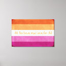 Search for lgbtq pride canvas prints Lesbian