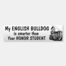 Search for english bulldog bumper stickers Funny