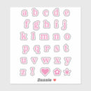 Search for pink letter stickers Party
