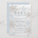Search for silver white baby shower invitations Winter