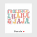 Search for bilingual stickers Funny
