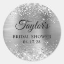 Search for silver bridal shower stickers Glam