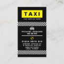 Search for taxi business cards Cab driver