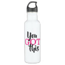 Search for motivational water bottles Typography