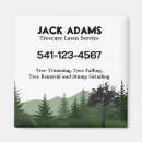 Search for trees service magnets Green