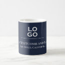 Search for your company logo mugs Navy blue
