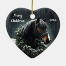 Search for art christmas tree decorations Horse
