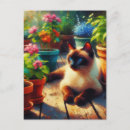 Search for red cat postcards Siamese