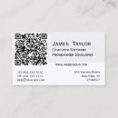 Search for programme business cards Qr code