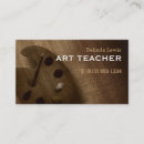 Search for art teacher business cards Paint