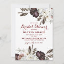 Search for burgundy bridal shower invitations Roses