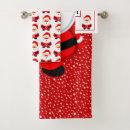 Search for santa claus bath towels Red
