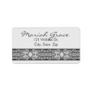 Search for spider return address labels Black and white