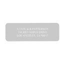 Search for bands return address labels For her