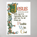 Search for with god all things are possible posters Bible quote