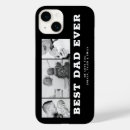 Search for best dad ever iphone cases Black and white