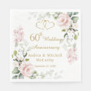 Search for 60th anniversary wedding napkins Heart