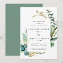 Search for rustic teal wedding invitations Botanical