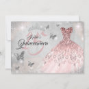 Search for pink and silver quinceanera invitations Dress
