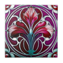 Search for art nouveau purple tiles Red