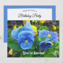 Search for pansy birthday invitations Pansies