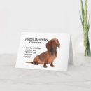 Search for funny dachshund birthday cards Dog