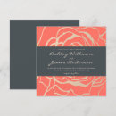 Search for gold and coral wedding invitations Rose