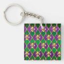 Search for fleur de lis square key rings Purple