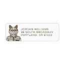 Search for hipster cat return address labels Glasses
