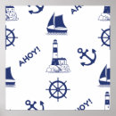 Search for blue anchor pattern posters Sailing